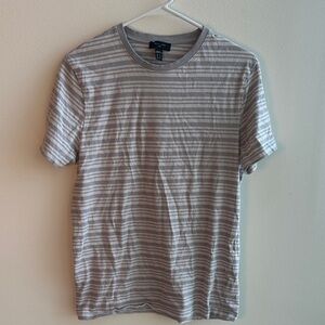 New Look Men's Gray Striped Tee